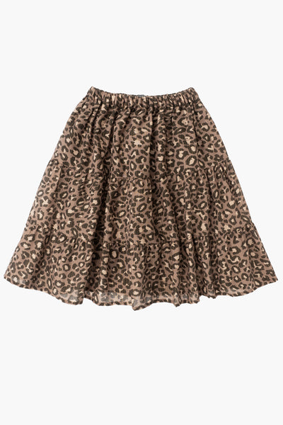 Girls Skirt Tocoto Vintage Midi Animal close