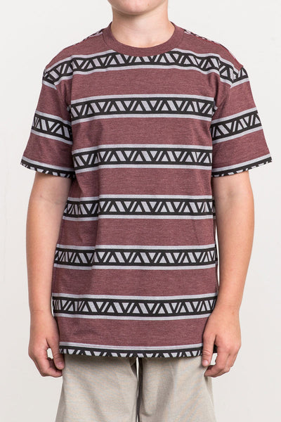 RVCA VA Repeater Short Sleeve Tee - Bordeaux