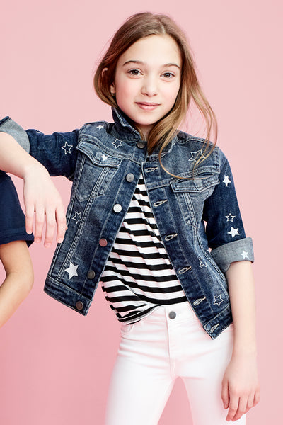 DL1961 Star Manning Girls Jean Jacket