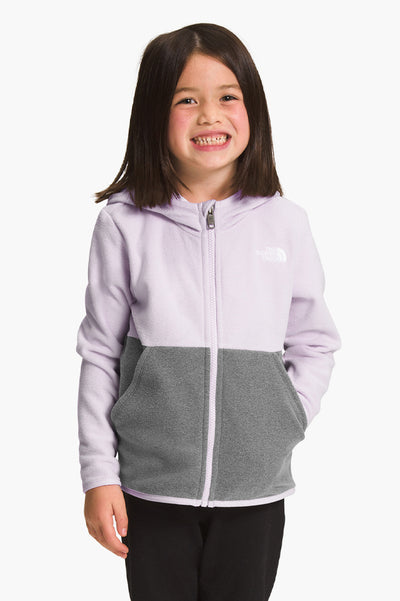 Girls Jacket North Face Glacier Fleece Jacket Lavender Fog