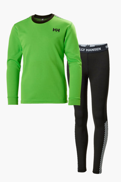 Kids Baselayer Helly Hansen Lifa Active Set Clover close