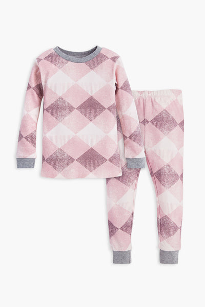 Burt's Bees Modern Argyle Pajama Set