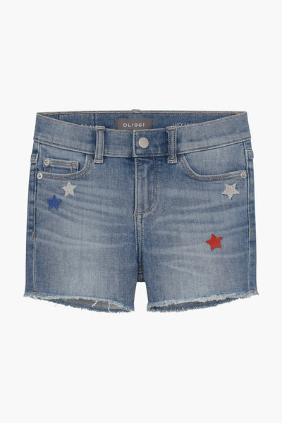 DL1961 Lucy Denim Cutoff Girls Shorts - Patriot Star