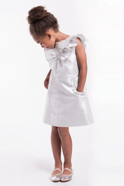 Imoga Sadie Girls Dress - Silver