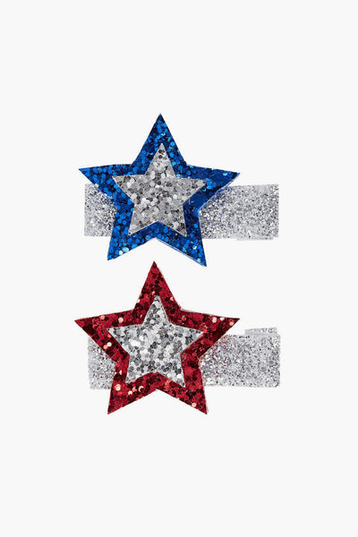 Ooahooah Double Glitter Stars Hairclip