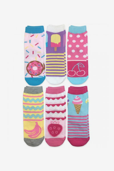 Jefferies Socks Sweet Treats Crew Socks 6-Pack