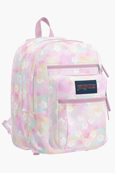 Girls Backpack JanSport Big Student Neon Daisy