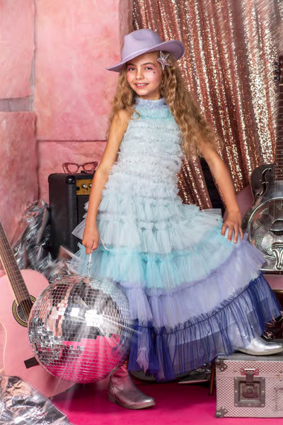 Girls Special Occasion - Permanent Tutu Du Monde Blue Jean