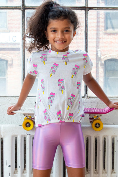 Girls Shirt Appaman Callaway - White Multi close