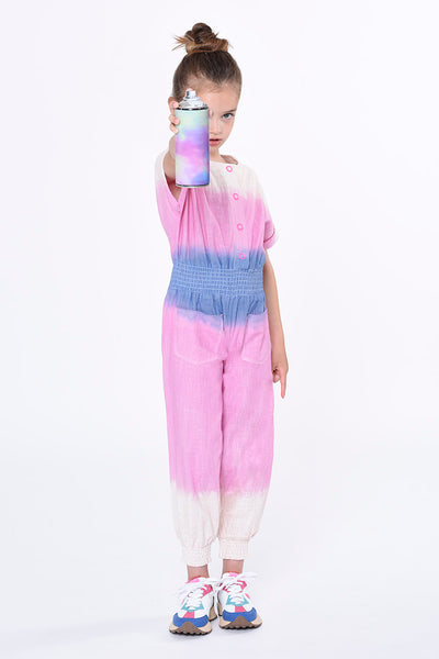 Girls Pants Billieblush Colorblock Jumpsuit