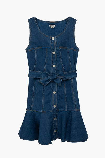 Girls Dress Habitual Kids Denim Ruffle 