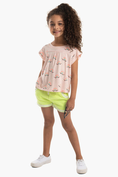 Appaman Majorca Girls Shorts - Lime