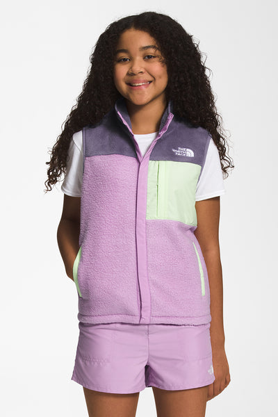 Girls Jacket North Face Mashup Vest Lupine