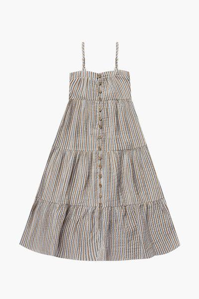 Girls Dress Rylee + Cru Maxi Nautical Stripe