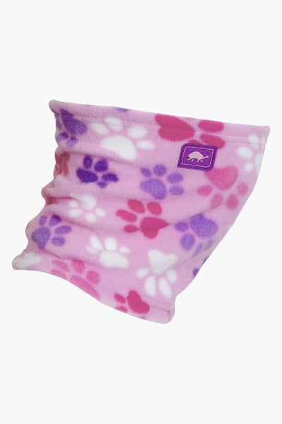 Girls Neckwarmer Turtle Fur Pink Paws