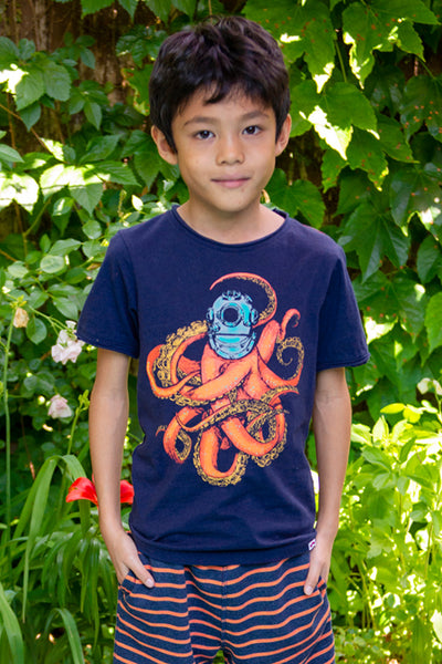 Boys T-Shirt Appaman Sea Monster zoom