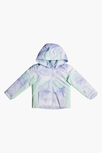 Girls Jacket - Ski Roxy Snowy Tale Fair Aqua