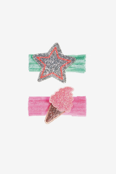 Star and Ice Cream Hair Clips