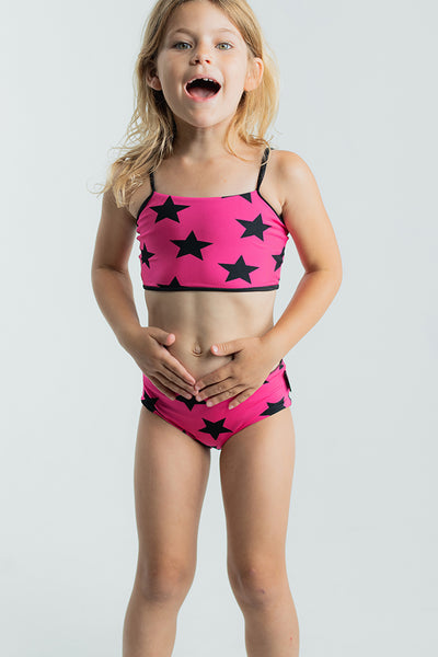 Girls Swim Nununu Star Sports Bikini Pink