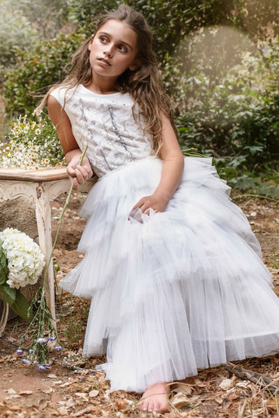 Flower Girls Dress Tutu Du Monde Stellaria Long Tutu 