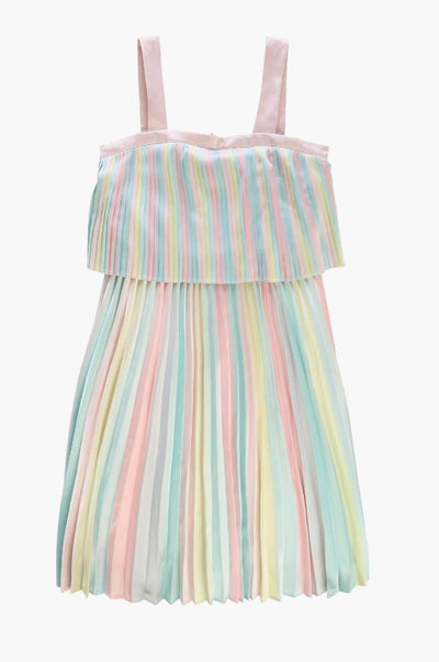 Billieblush Pleated Sateen Girls Dress