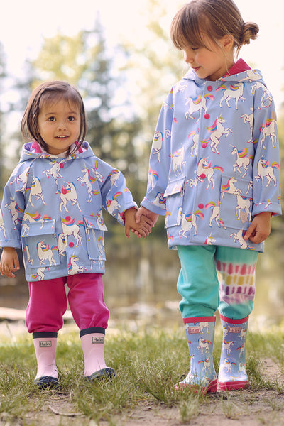 Girls Jacket Hatley Unicorn Sky