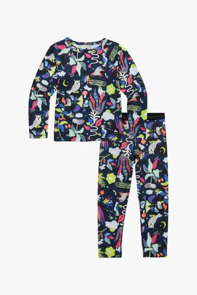 Kids Baselayer Burton Snowboards Fleece- Moonlit Grove