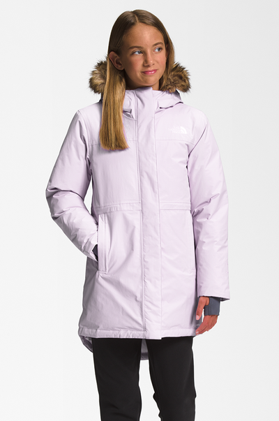 Girls Jacket North Face Arctic Parka Lavender Fog